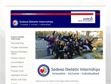 Tablet Screenshot of dieteticintern.com
